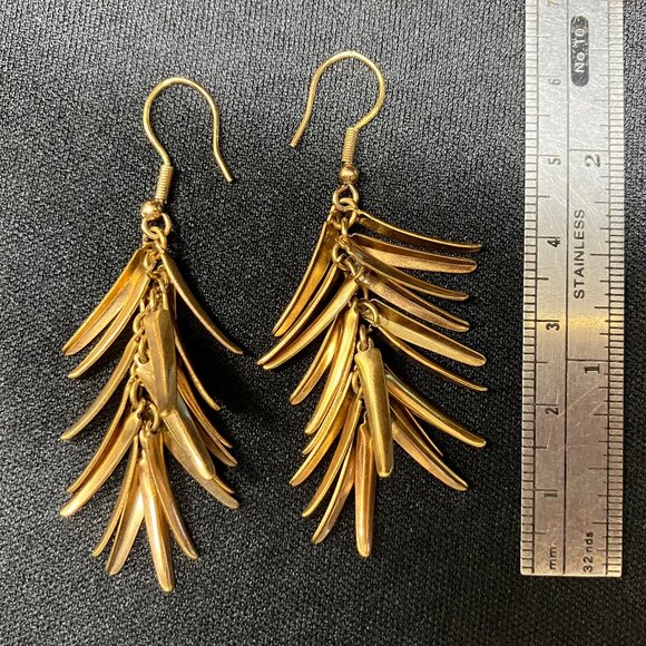Gold Earrings - Picture 2 of 2